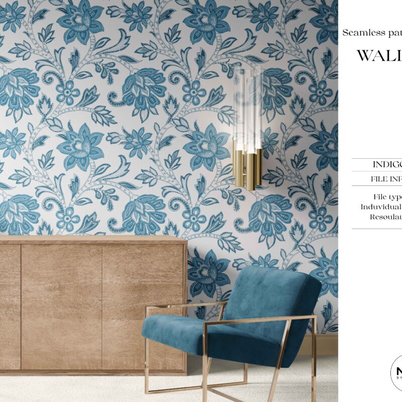 Indigo Chintz - After
